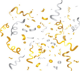 Fototapeta premium Gold Confetti set