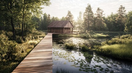 Tranquil Lakeside Cabin Retreat: A Serene Escape in Nature's Embrace