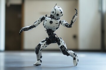 robot dancing .