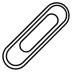 Geometric Paperclip Line Art
