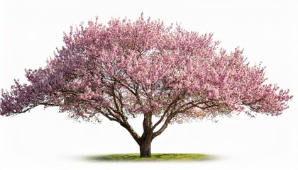 Obraz premium blooming tree isolated on white background