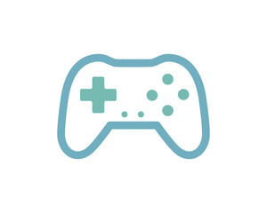 Simple, minimalist vector illustration of a game controller. Perfect for websites, apps, or presentations related to gaming, esports, or technology.