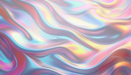 Obraz premium white holograph background holographic texture foil effect hologram chrome abstract backdrop iridescent backdrop rainbow gradient pearlescent metal surface for designs generative ai