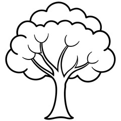 Intricate Tree Linework for Digital Art