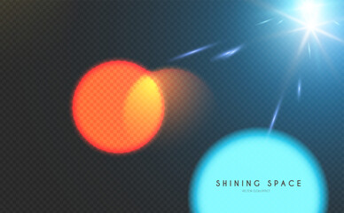 Bokeh and fireworks light effect. Shining holiday and party design. Blur light.