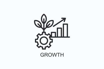 Fototapeta premium Growth Icon Or Logo Isolated Illustration