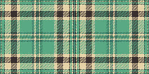 Wear textile check tartan, knot plaid background pattern. Print fabric seamless texture vector in mint and light colors.