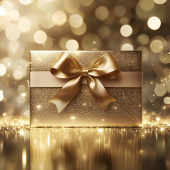 christmas background with bow