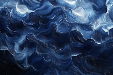 Obraz premium Smooth Abstract Navy Blue Texture with Gradient Depth and Style