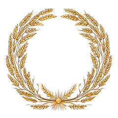 gold laurel wreath