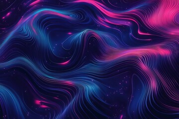 Obraz premium Futuristic Abstract Art with Navy Blue Color Gradient Design