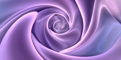 Abstract Purple Swirl: A Serene Digital Art Piece Featuring a mesmerizing Vortex of Lavender and Lilac Hues