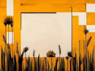 Bold Minimalistic Flower Border