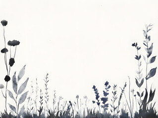 Bold Minimalistic Flower Border