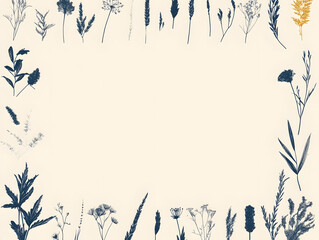 Bold Minimalistic Flower Border