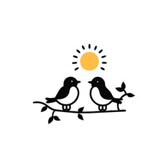 birds on the branch