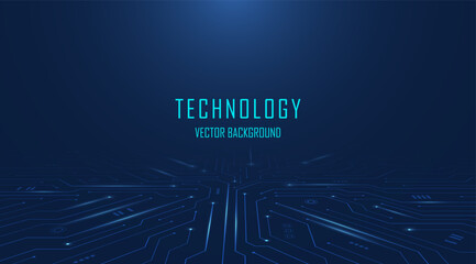 Abstract AI circuit board in dark blue background. High-tech electronics board digital technology. Isometric electronic motherboard background. Vector illustration.