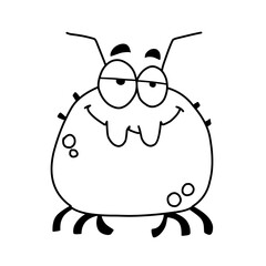 Big set of cartoon monsters