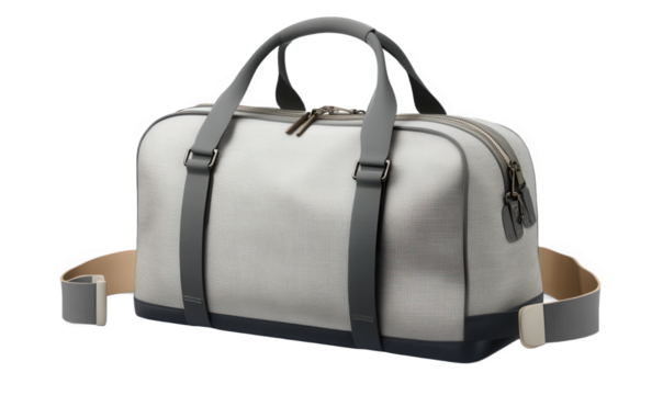 A canvas travel bag