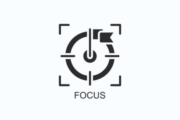 Focus Icon Or Logo Isolated Illustration