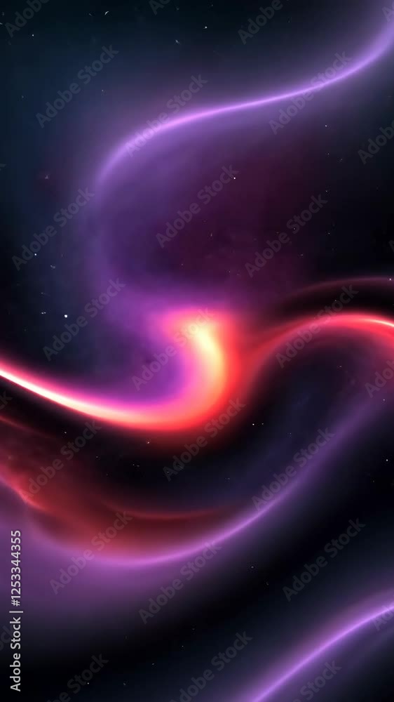 Aufkleber A colorful space background with a red line that stands out. The background is a mix of purple and red, creating a vibrant and eye-catching scene