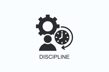Discipline Icon Or Logo Isolated Illustration
