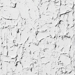 Textured White Wall Surface with Intricate Cracks and Patterns