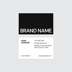 Clean Business Card Template Design 