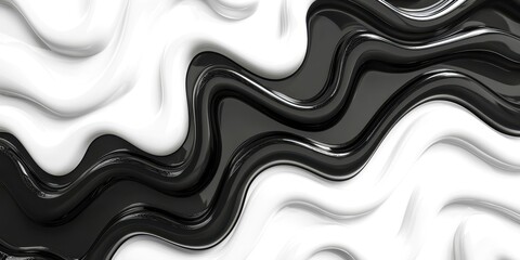 Black and white image of a wave