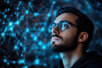 Internet cyberspace internet data collection analytical computer ai artificial intelligence calculation .