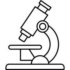 Microscope Outline Art Vector