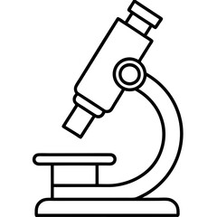Microscope Outline Art Vector