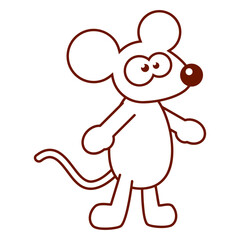 Mouse Mice Little Rat Rodent Cartoon Funny Comic Design Lover Art Vector Illustration Card T-Shirt Poster Sticker Graphic Print Decorative Drawing Isolated Logo Decoration Symbol Creative Cool Style
