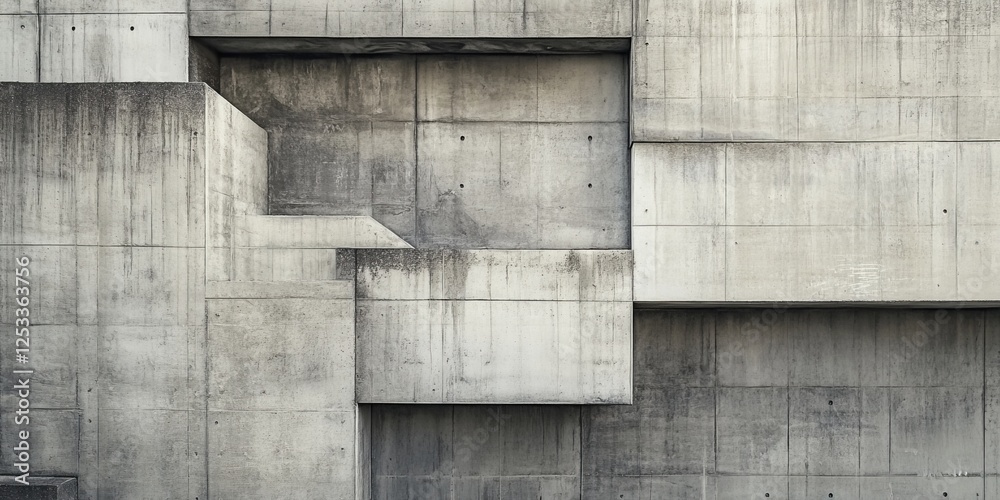 Poster abstract image featuring concrete textures with a focus on the rugged and industrial quality of conc