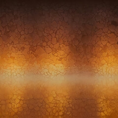 Abstract patterned surface with warm golden hues, artistic and inviting, soft glow, copy space