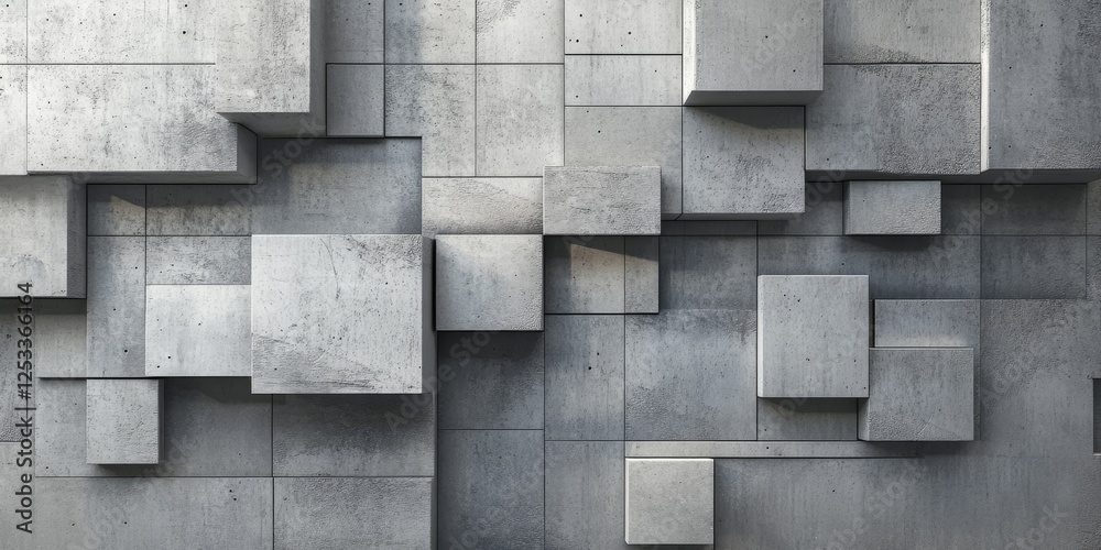 Aufkleber visually captivating abstract design using concrete textures, emphasizing the unique imperfections and layered patterns of concrete to produce a striking and modern artis