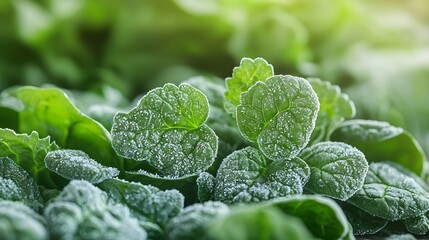 Crisp Lush Nutritious, Pristine Frozen Spinach Bunches with Velvety Green Leaves, a Versatile Culinary Foundation