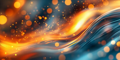abstract visual with blurred lights, using motion blur to create a sophisticated and engaging representation of dynamic light effects and energy