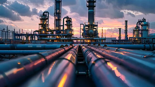 pipeline pipes factory industrial industry