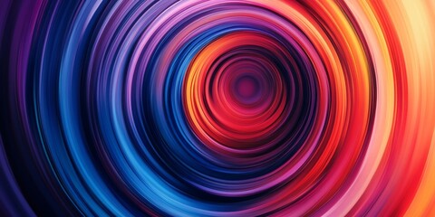 Obraz premium abstract image featuring radial gradients with a focus on smooth and circular color transitions emanating from a central point, blending hues to produce a visually captiv