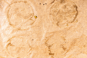 Background, a sheet of used cooking parchment, the texture of brown baking paper.