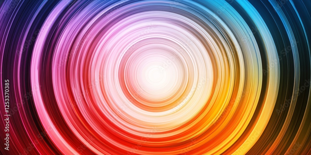 Aufkleber abstract visual with radial gradients that highlight the vibrant and dynamic nature of circular color transitions, creating a rich and engaging background with a modern t