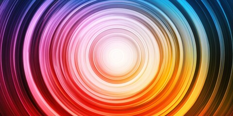 Obraz premium abstract visual with radial gradients that highlight the vibrant and dynamic nature of circular color transitions, creating a rich and engaging background with a modern t