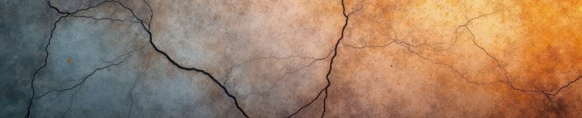 Obraz premium Distressed concrete slab, subtle pitting and network of hairline fractures , material, building, abstract