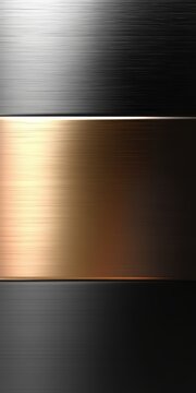 Metallic sheen gradient background, silver gold copper black gray reflective texture banner, poster header design

