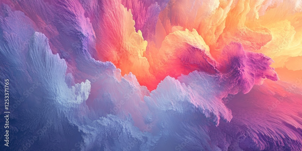 Aufkleber visually striking abstract design using gradient textures, emphasizing the captivating blending of colors and textures to produce a dynamic and immersive artistic effect