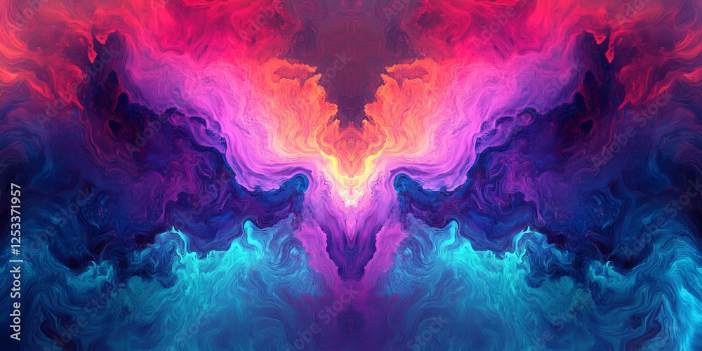 Fototapete visually captivating abstract design using digital backgrounds, emphasizing the sleek and dynamic nature of digital patterns and effects to create a rich and engaging art