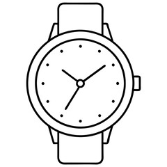 Minimalist Line Art Watch Design Sleek Dial & Clean Straps