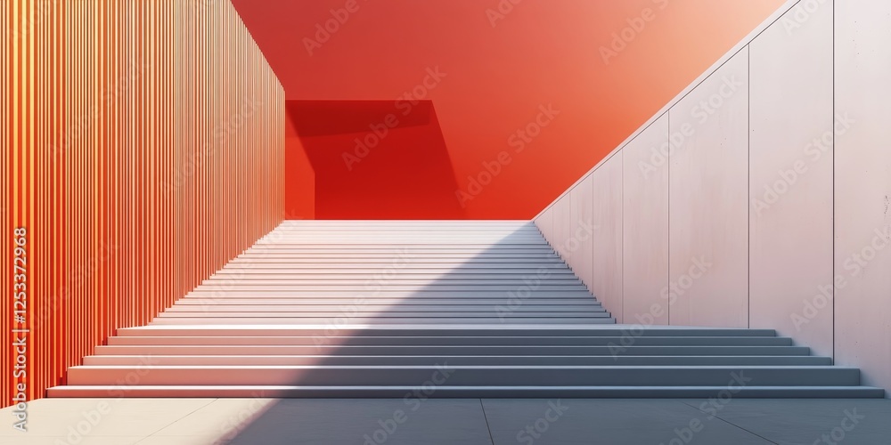 Aufkleber abstract image where minimalist design principles are applied to create a clean and focused visual experience, emphasizing the beauty of simplicity with a limited color s