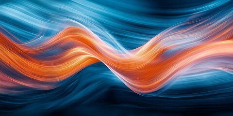 Fototapeta premium abstract image featuring dynamic motion blur, using streaks and blended colors to convey a sense of movement and energy, producing a visually captivating and fluid compos